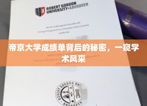 帝京大学成绩单揭幕，探寻学子们的学术魅力