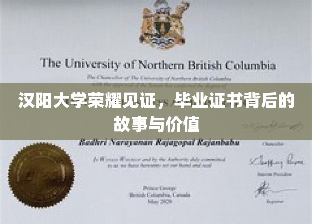 汉阳大学荣耀证书，揭开毕业背后不为人知的辉煌与意义