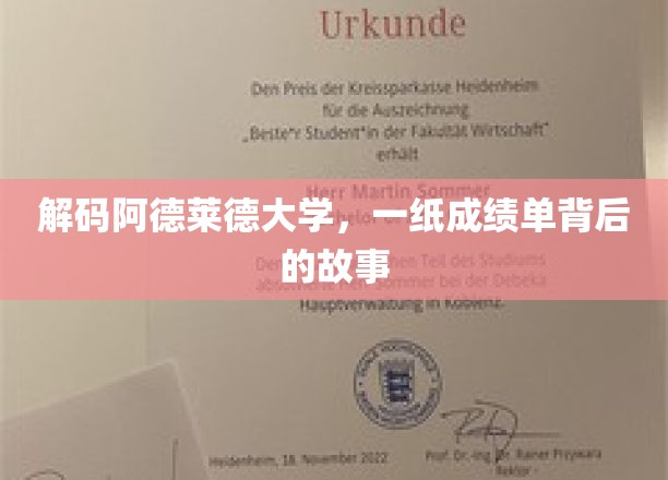 揭开阿德莱德大学成绩单背后的传奇篇章