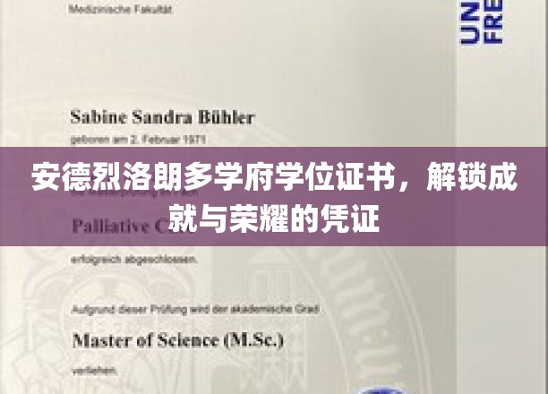 安德烈洛朗多学府荣耀通行证，学位证书背后的成就之光