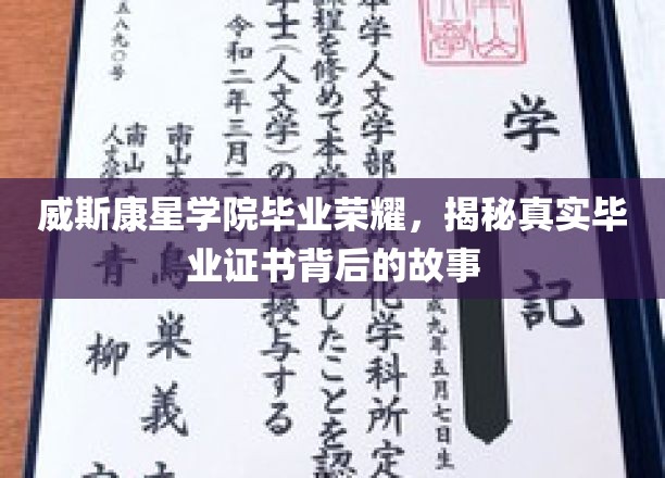 威斯康星学院荣耀揭秘，毕业证书背后的传奇故事