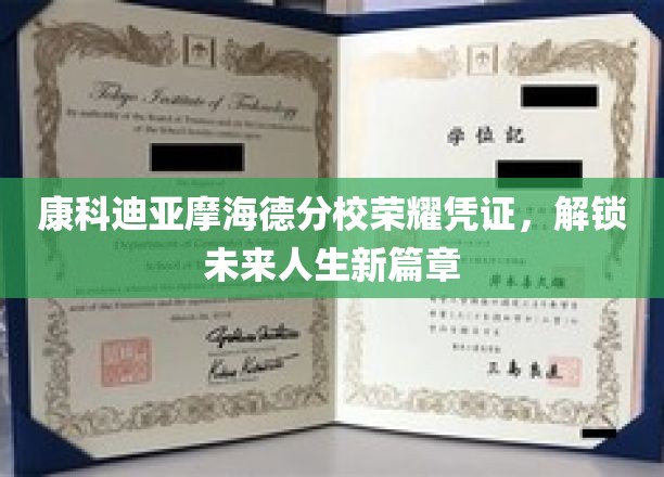 开启康科迪亚摩海德荣耀之旅，成就非凡人生新里程