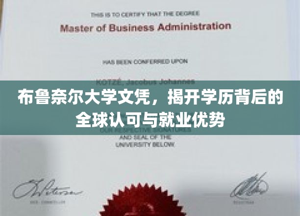 布鲁奈尔大学文凭，跨国界认可，开启高薪就业之门