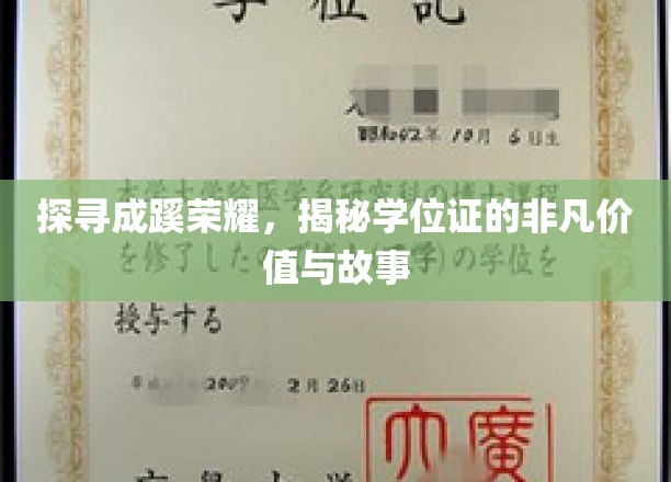 学位证的非凡足迹，解锁荣耀背后的故事与价值
