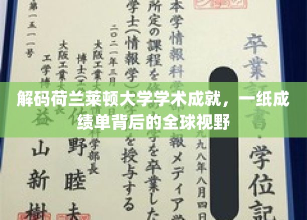 解码荷兰莱顿大学学术成就，一纸成绩单背后的全球视野