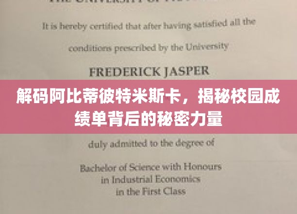 揭秘校园成绩单中的神秘力量，阿比蒂彼特米斯卡之谜