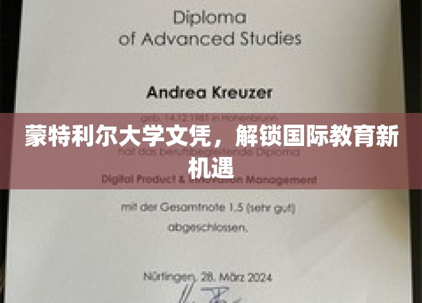 蒙特利尔大学文凭，开启国际教育新篇章