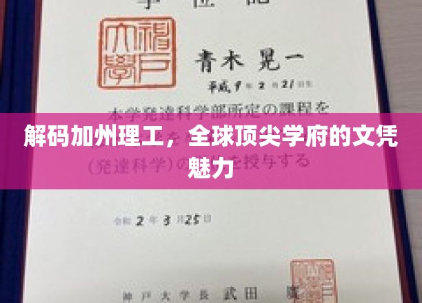 解锁加州理工，探寻世界顶尖学府的卓越光环