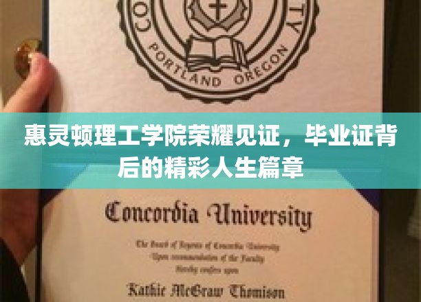 惠灵顿理工学院荣耀见证，毕业证背后的精彩人生篇章