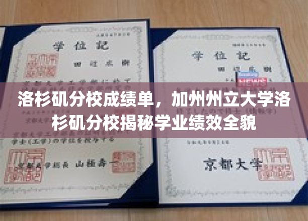 加州大学洛杉矶分校揭秘，揭秘隐藏在成绩单背后的学术实力