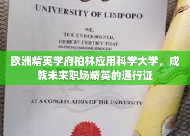 柏林应用科学大学，打造未来职场精英的黄金护照