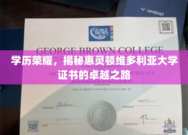 惠灵顿维多利亚大学证书，解锁学历荣耀的非凡篇章