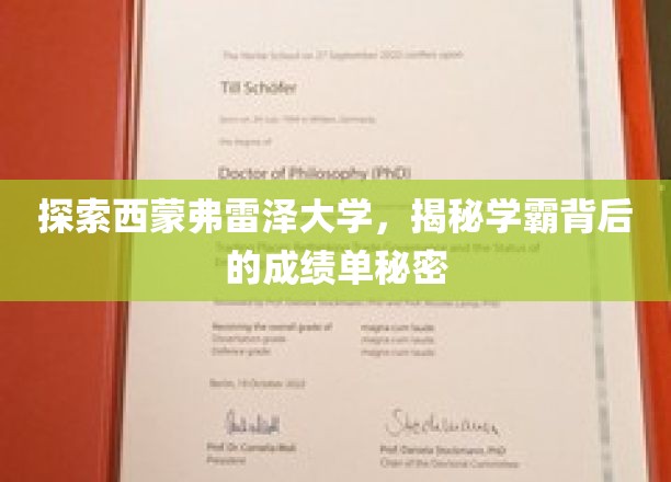 解码西蒙弗雷泽学霸圈，揭秘成绩单背后的不传之谜