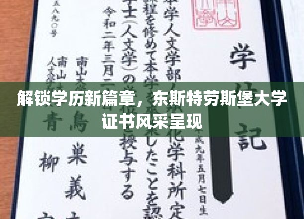 学历新境界的开启，东斯特劳斯堡大学证书魅力绽放