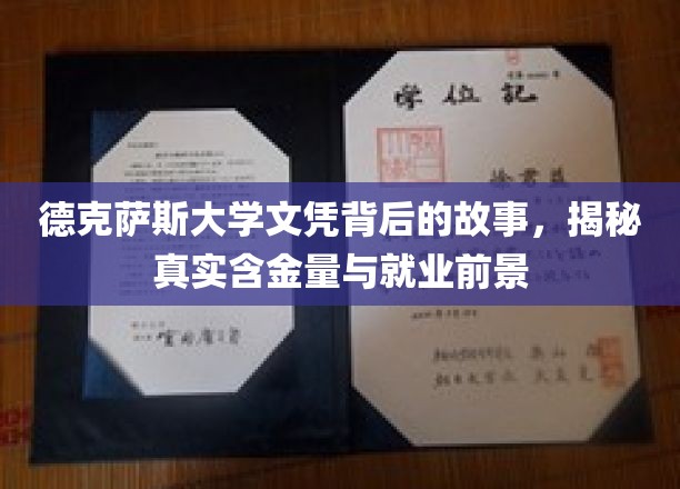 德克萨斯大学文凭背后的故事，探寻其真实含金量与就业前景