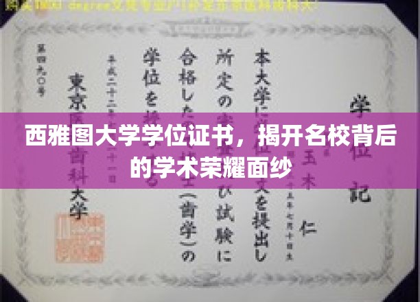 探寻西雅图大学，揭开其学位证书背后的荣耀之光