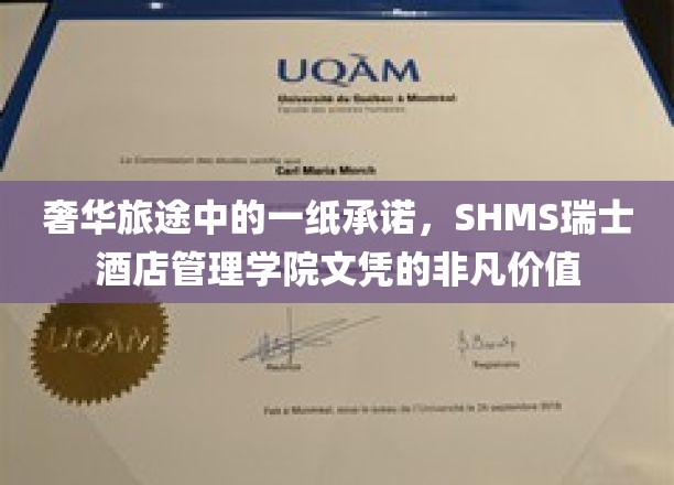 瑞士酒店之旅的巅峰见证，SHMS文凭，开启奢华职业新篇章