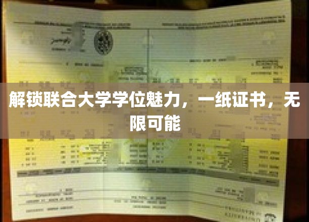 解锁联合大学学位魅力，一纸证书，开启无限可能