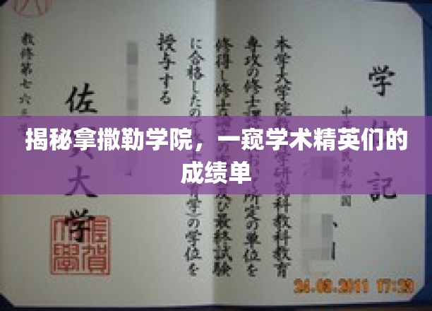 揭秘拿撒勒学院，一窥学术精英们的成绩单