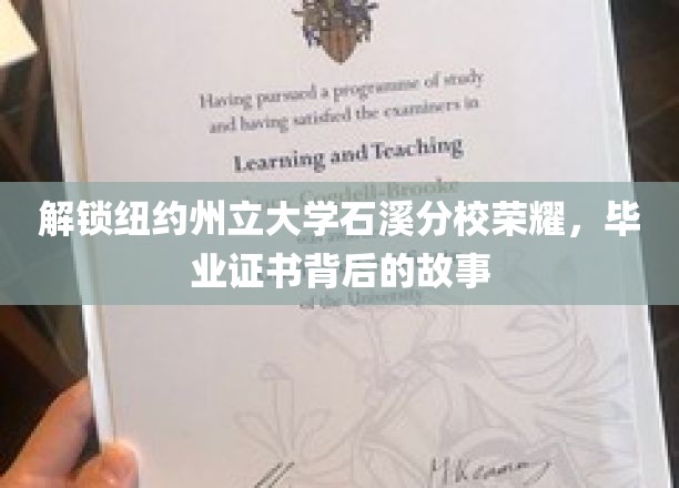 探寻纽约州立大学石溪分校毕业证书背后的传奇印记