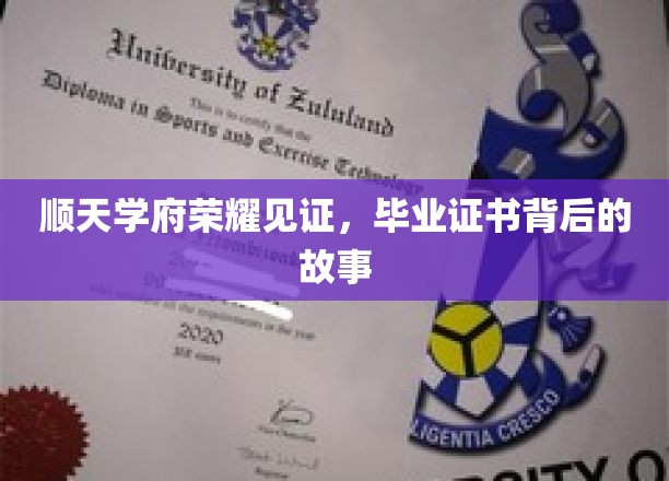顺天学府荣耀见证，毕业证书背后的故事