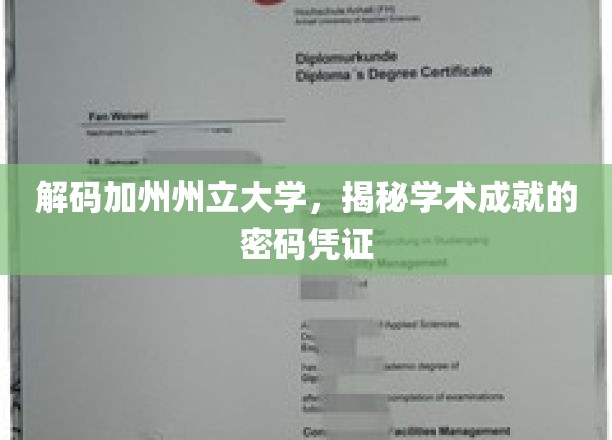 解码加州州立大学的学术荣耀之路