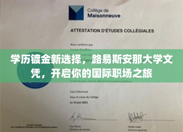 海外学历新风尚，路易斯安那大学文凭，助力你迈向国际职场巅峰