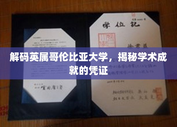 英属哥伦比亚大学，探索学术辉煌背后的神秘凭证