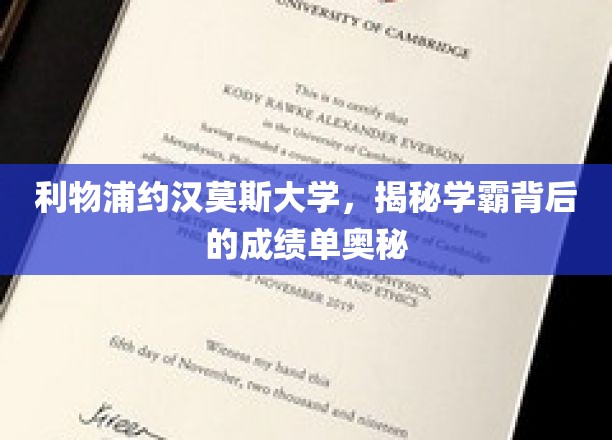 利物浦约汉莫斯大学，揭秘学霸背后的成绩单奥秘