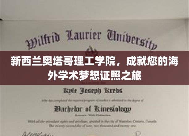 跨越重洋，奥塔哥理工学院助您开启学术国际之旅