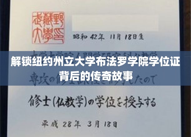 探索纽约州立大学布法罗学院学位证背后的传奇故事