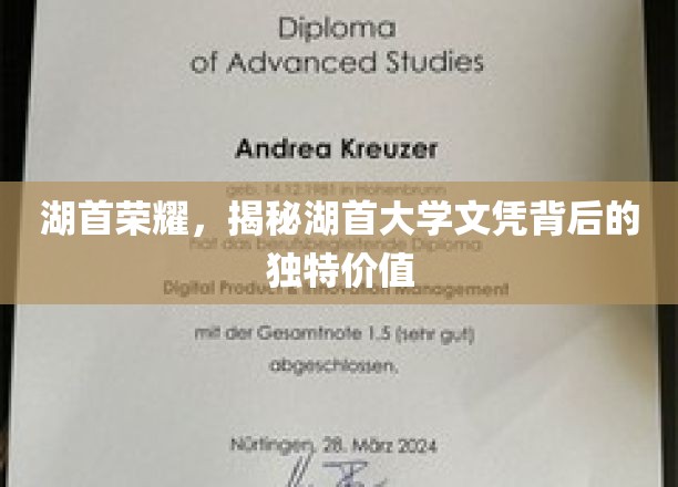 湖首大学文凭魅力，探寻其不为人知的珍贵价值