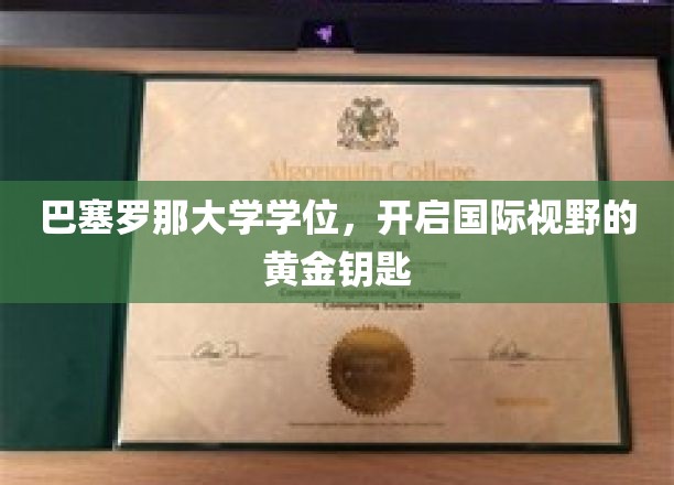 巴塞罗那大学学位，开启国际视野的黄金钥匙