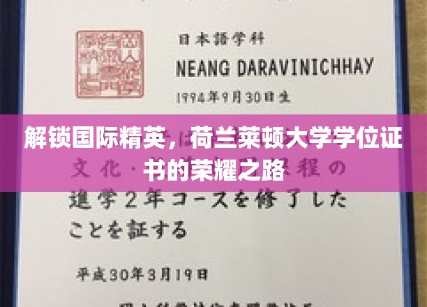解锁国际精英，荷兰莱顿大学学位证书的荣耀之路