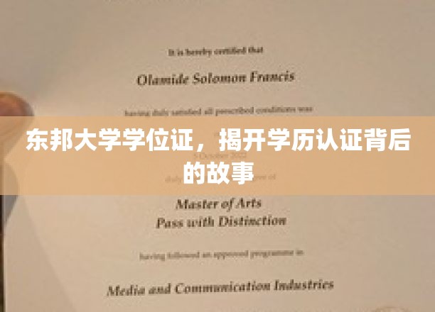东邦大学学位证书，探寻学历认证背后的传奇