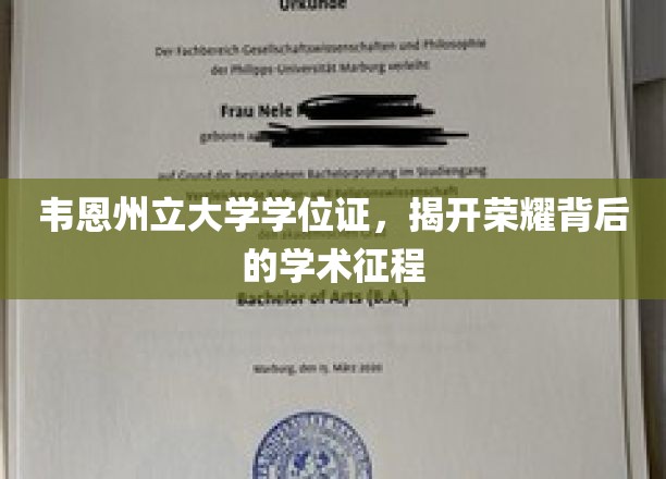 韦恩州立荣耀之路，揭秘学位证的学术传奇