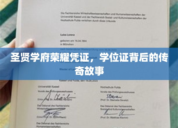 学府荣耀之谜，学位证背后的不凡传奇