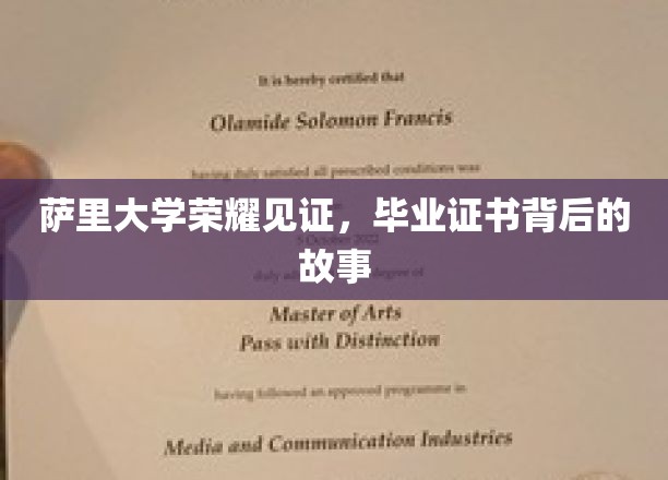 萨里荣耀时刻，揭秘毕业证书背后的不凡历程