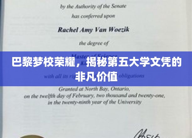 解码巴黎第五大学，文凭背后的独特魅力与无限可能