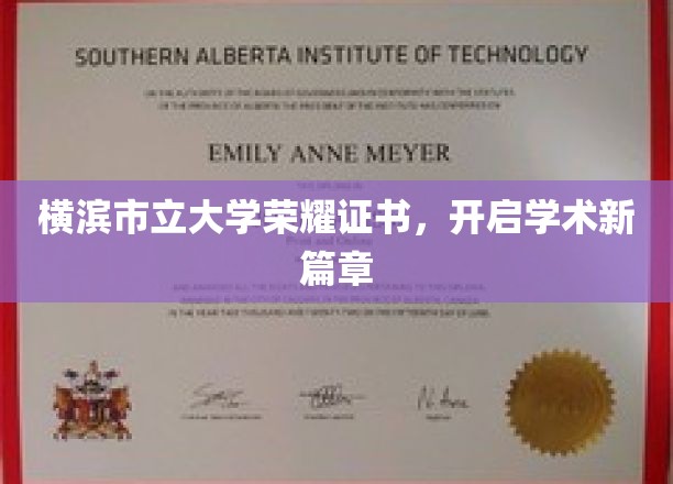 横滨市立大学颁发荣耀证书，共绘学术辉煌新画卷