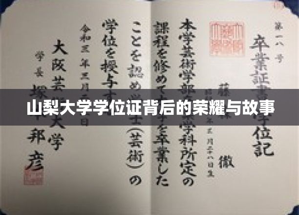 山梨大学学位证，见证荣耀与传承的非凡篇章