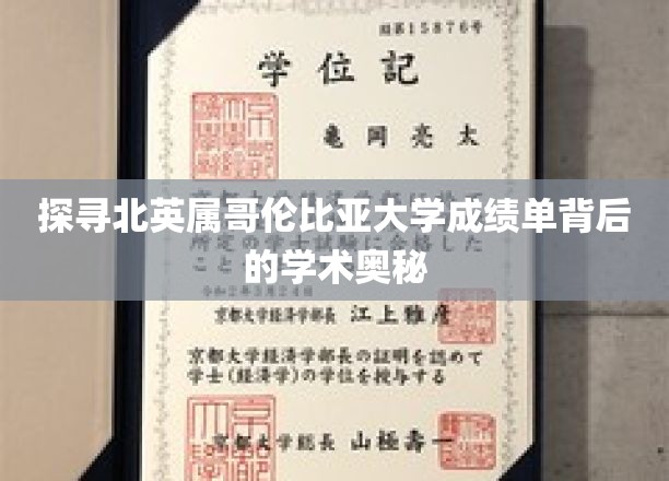 解码北英属哥伦比亚大学成绩单的学术密码