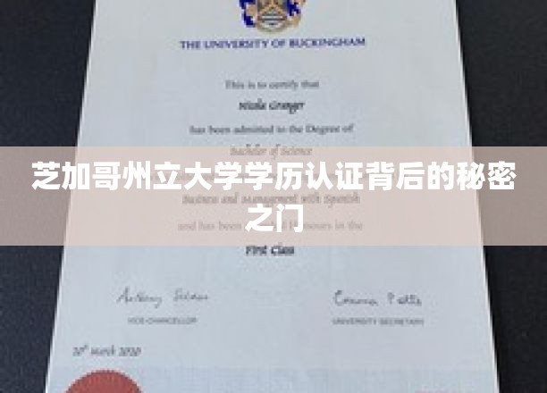 解锁芝加哥州立大学学历认证，揭开神秘认证之门的背后真相