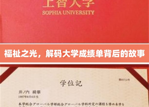 福祉之光，解码大学成绩单背后的故事