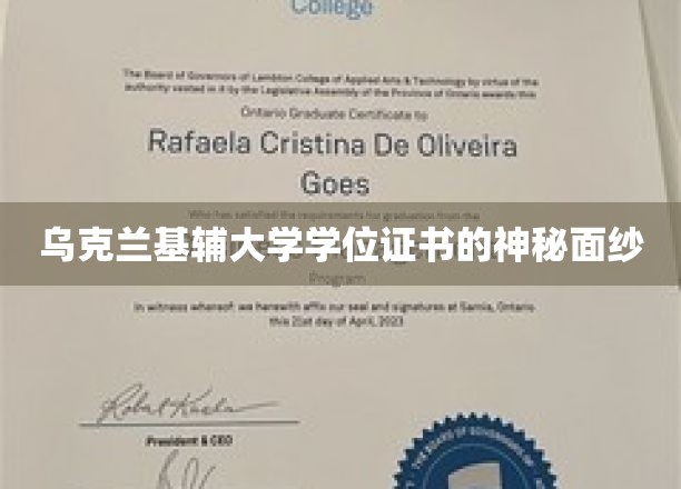 乌克兰基辅大学学位证书的神秘面纱
