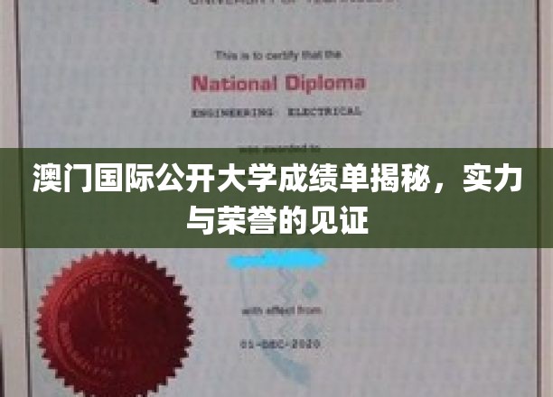 澳门国际公开大学荣耀成绩单，揭秘实力派学府的辉煌历程