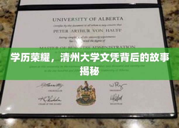 学历荣耀，清州大学文凭背后的故事揭秘