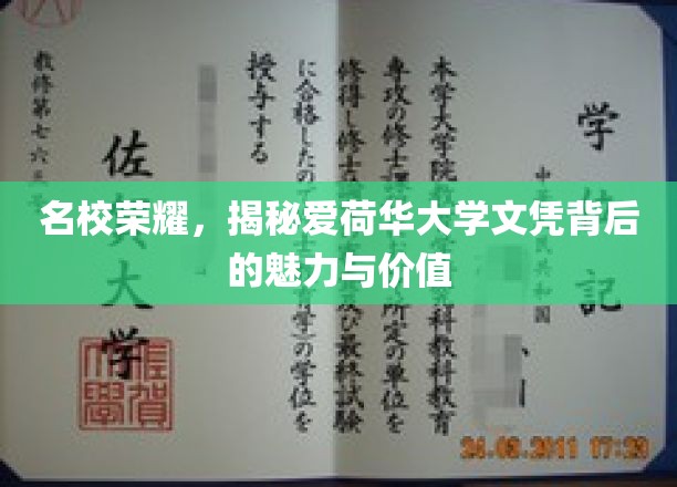 爱荷华大学文凭，解码名校光环背后的非凡力量