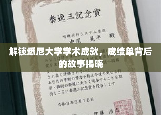 解锁悉尼大学学术成就，成绩单背后的故事揭晓