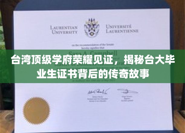 台大荣耀证书，探寻毕业证书背后的台大传奇